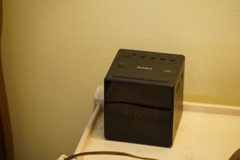 Tested Working-Sony Square Alarm Clock