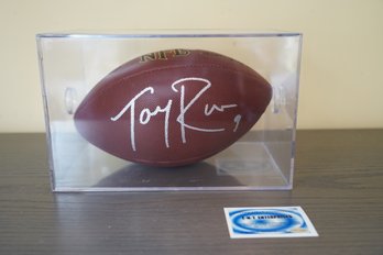 Tony Romo Signed Football With COA