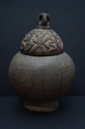 Late 19th Century Hand Thrown Kalinga Pottery Ceremonial Jar