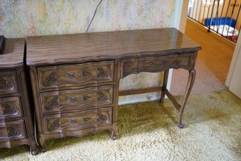 Basic Witz Solid Wood Desk With 4 Drawers