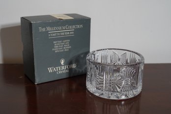 Beautiful Waterford Cut Crystal Millennium Collection Bottle Coaster With Box