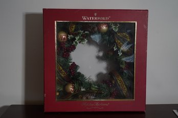 Festive Waterford Holiday Heirlooms Cypress Elegance Christmas Wreath With Box