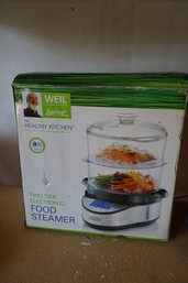 Dr. Andrew Weil - Healthy Kitchen Two Tier Electronic Food Steamer With Box