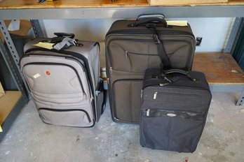 Three Pieces Of Rolling Luggage - Wenger, Skyway And Concourse Brands