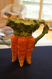 Carrot Ceramic Pitcher With Handle