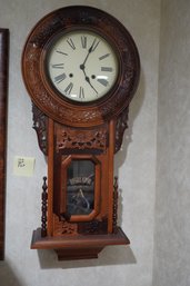 Regulator Antique Wood Wall Clock