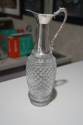 Glass With Silver-plated Decanter