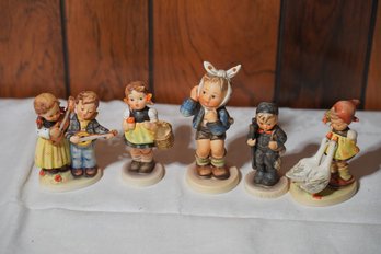 Lot Of 5 Hummel Porcelain Figurines, Made In Western Germany