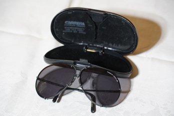 Collectors Item- Vintage Carrea Porsche Design Black Sunglasses And Case