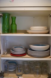 Assorted Kitchenware Kitchen Cabinet Lot K1