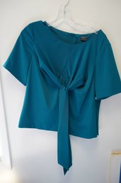 Nadine Turquoise Blue Women Shirt, Size 12