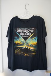 The Revolution Live Tour Shinedown Papa Roach Spiritbox T Shirt, Size L