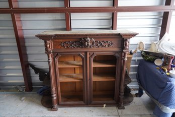 Beautiful Antique Wood Cabinet (read Info)