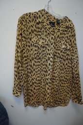 Vintage Lizsport Leopard Design Size M