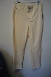 New With Tags Dash Cream Color Women Pants, Size M