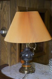 Vintage Metal/copper/wood Lamp