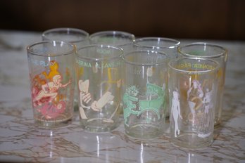 Set Of MCM Vintage Archie Comic Drinking Glasses