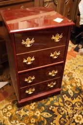 Antique Style 4 Drawer Cabinet With Brass Handles
