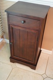 Small Wood 1 Drawer With Door Side Cabinet