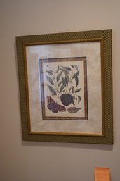Flower And Moth Framed Print, P3 20x23 Inches