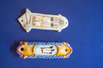 Vintage Ceramic Porcelain Mezuzah, Lot 2