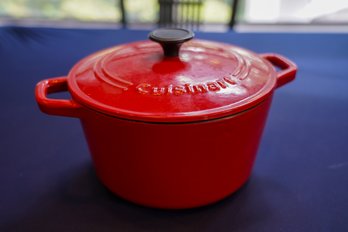 Heavy Bright Red Cuisinart Cooking Pot