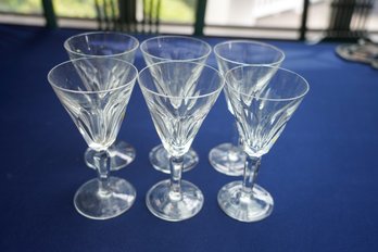 Waterford Crystal Marked Set Of 6 Wine Glasses