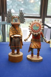 Lot Of 2 Native American Kachina Dolls Including 'Crow Mother'