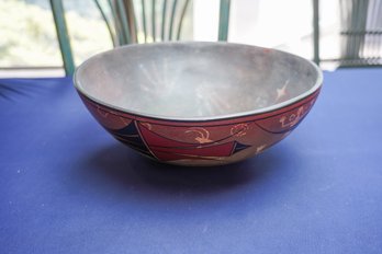 Gorgeous Made By R. Aragon Pottery Native American Bowl