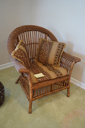 Vintage Wicker Arm Chair
