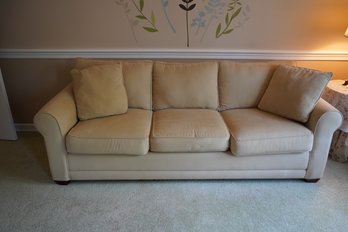 Cream Color Sofa With Pullout Bed