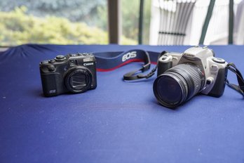 Lot Of 2 Canon Cameras Including G12