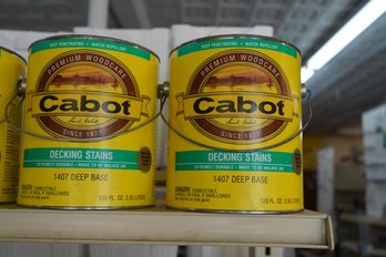 New Sealed Cabot Decking Stains (1407 Deep Base)