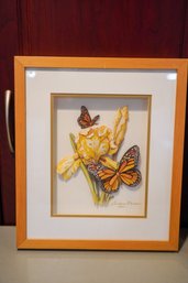 3D Flower Art Signed By Barbara Marder