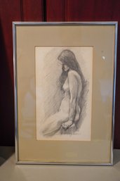 Nude Women Pencil Sketch By Elly M.