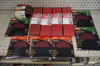 Bundle Deal! Lot Of New Assorted Sanding Belts And Discs