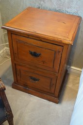 Made By Bertel Sold Wood 2 Drawer Night Stand