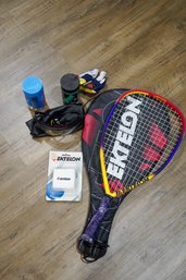 Racquetball Lot With Racket And Accessories