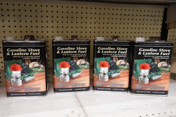 Lot Of 4 New Gasoline Stove & Lantern Fuel (1 Gallon)