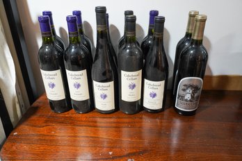 Lot Of 12 Bottles Of Red Wine, W3