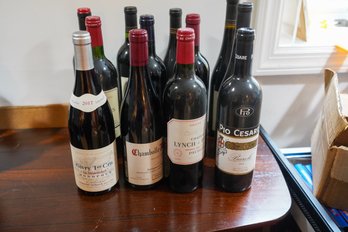 Lot Of 12 Bottles Of Red Wine, W4