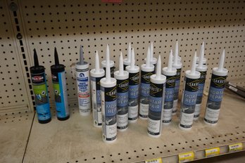 Lot Of New Black Top Filler (2), Vinyl Caulk (1) And Mortar Repair (16) (total 19 Items)