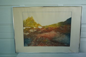 Title 'a Quite Memory VI' Signed By Rodman Print, 41.5x30 Inches