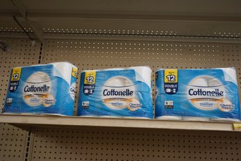 Lot Of 3 New Packs Cottonelle Toilet Paper