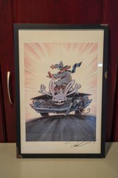 Sam And Max Highway Surfing Steve Purcell Game Poster Signed