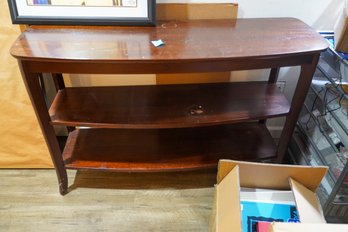 All Wood Console Table