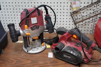 Chicago Electric 1-1/2 HP Variable Speed Plunge Router And 3-1/4 In. Planer