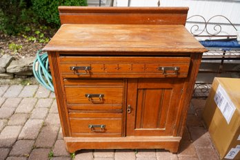 Antique Wood Dry Sink