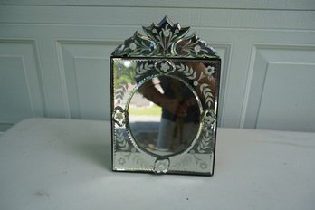 Venetian Style Etched Picture Photo Frame,  9x13.5 Inches