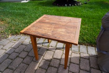 Handcrafted Wood Side Table